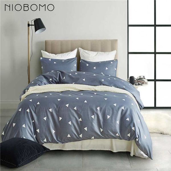 Niobomo Blue Snowflake Bedding Set Bedding Set For Bedroom