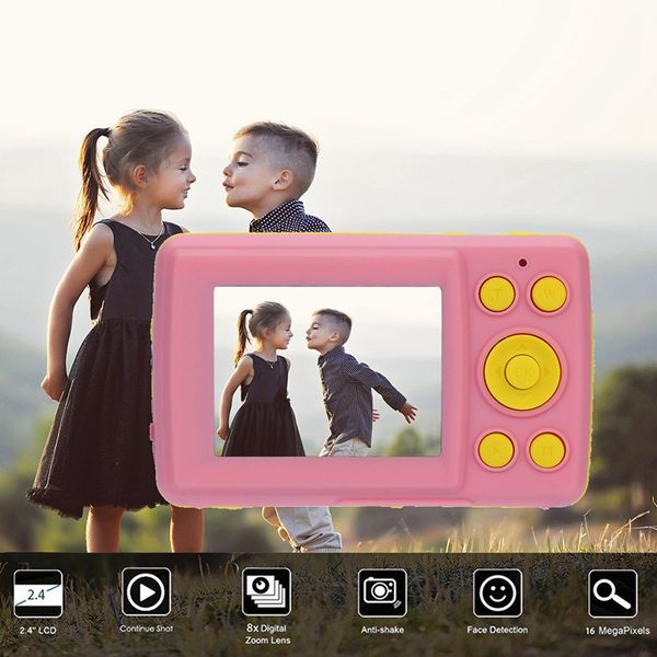 

abgn 2.4hd screen digital camera 16mp anti-shake face detection camcorder blank point and shoot camera digital portable cute