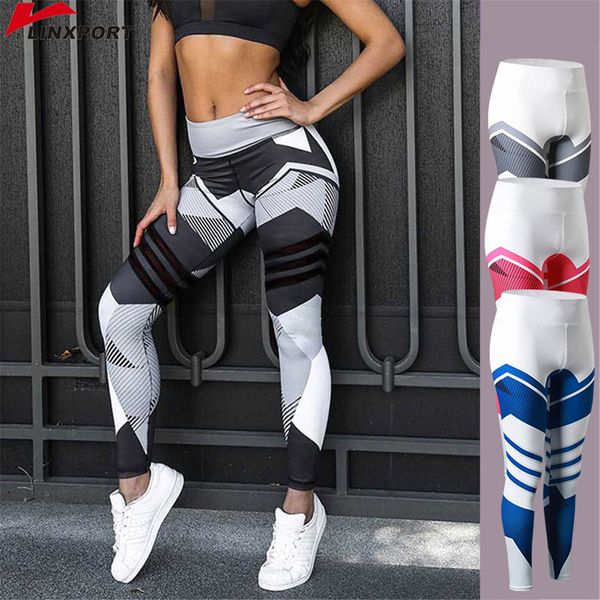 

women yoga pants fitness leggins elastic printed leggings running tights gym sportswear trousers stretch sports clothing capris, Black;blue