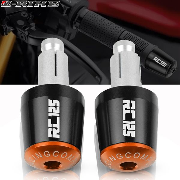 

for rc125 rc 125 motorcycle cnc 22mm handlebar grips handle bar cap end plugs for rc125 rc 125 2014 2015 2016 2017 2018