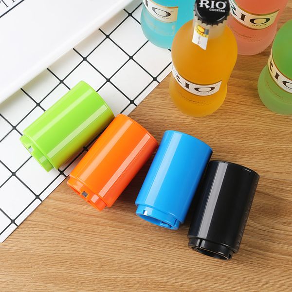 Beer Bottle Opener Originality Home Furnishing Bar Pure Color Automatic Pressing Openers Hot Selling With Black Blue Orange Colors 3 5mc J1