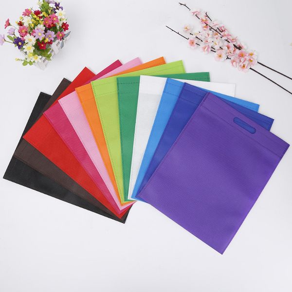 

30x40cm non-woven fabric bags reusable folding shopping bag for party gift/clothese/ grocery packing