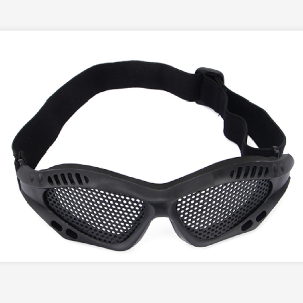 

metal mesh goggles impact protection goggles outdoor human cs equipment field eye mask, Black;gray