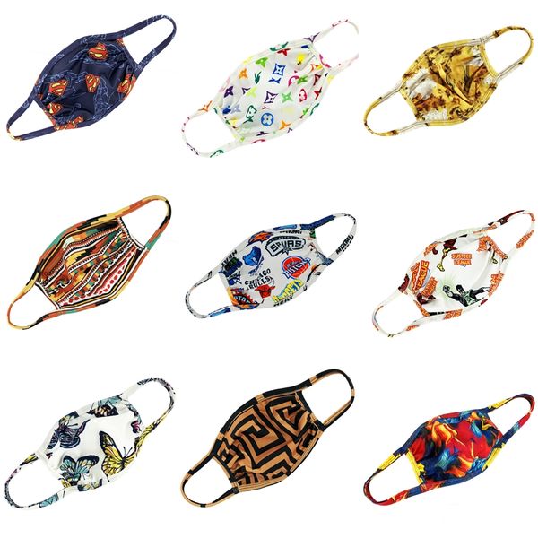 

superhero supermen designer printed face mask flash man batman creative masks anti-fog haze pm2.5 reusable fast shipping #796, Black