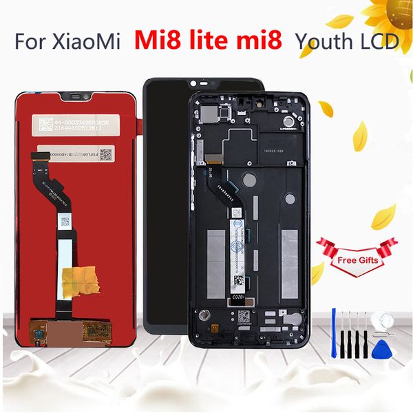 

6,26 "жк-дисплей для xiaomi mi8 lite mi8 молодежный жк-дисплей и сенсорный экран mi8x mi 8x дигитайзер в сборе xiaomi 8 lite с заменой рамы