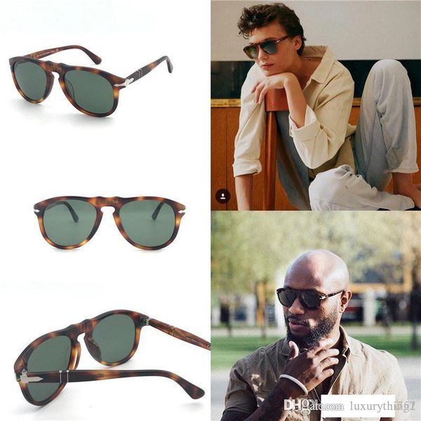 

fashion designer sunglasses 649 classic retro pilot frame glass lens uv400 protection eyewear with leather case, White;black