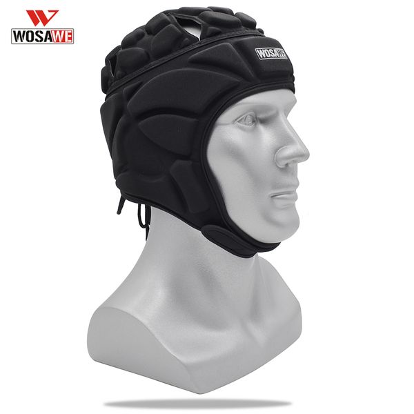 

wosawe футбол футбол вратарь шлем регулируемое регби cap head guard вратарские hat head protector велоспорт лыжи скейтборда