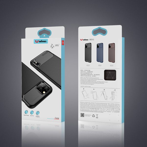 

carbon fiber protective silicone phone case for iphone 12 11pro max xs xr 8 7 6 samsung s9 s10 s20 plus note10 note 20pro with retail box