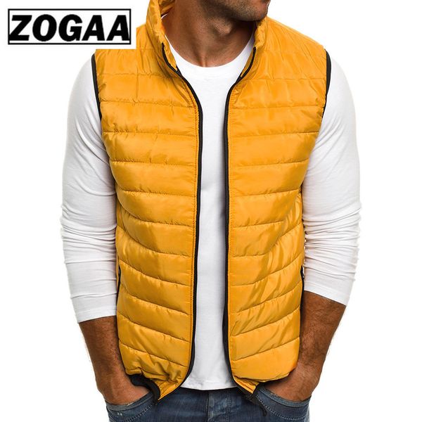 

zogaa mens vest casual outerwear autumn jacket vests coat men sleeveless waistcoat mens parka jackets zipper coat man clothing, Black;white