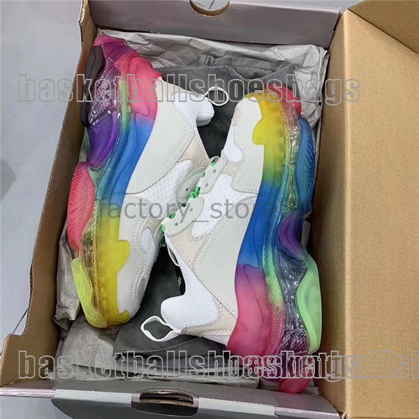 

paris new crystal bottom triple-s leisure shoes luxury dad shoes rainbow triple s sneakers for men women vintage kanye old grandpa trainer