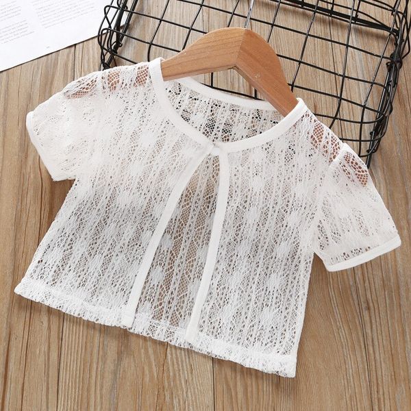 

thin transparent summer girls jacket beach wear children girl shawl 1 2 3 4 5 6 7 8 9 10 years old 2020 kid clothes rkc194003, Blue;gray