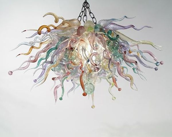 

100% hand blown murano glass chandelier modern art designed glass lighting ceiling hanging customized chihuly style chandelier