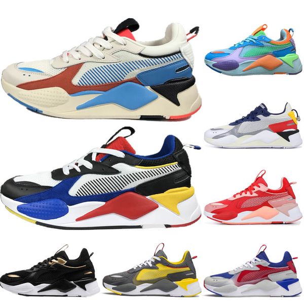 

fashion rs x reinvention toys shoes running shoes for mens women white blue atoll bright peach purple mens trainers sneakers 36-45, White;red