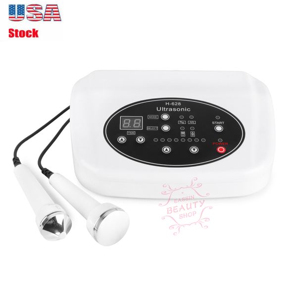 

brand new 1mhz&3mhz ultrasonic 2 probes anti age acne wrinkle removal skin rejuvenation beauty care machine