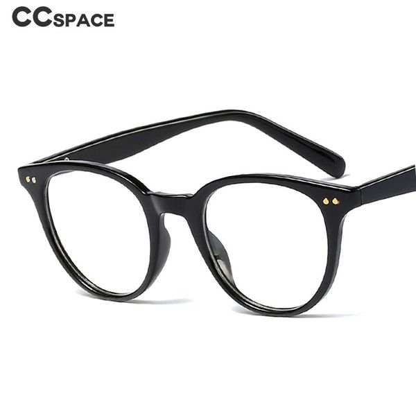 

wholesale-45965 cat eye round rivet glasses frames men women optical fashion omputer glasses, Black