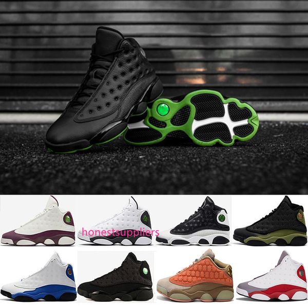 

13 13s men womens basketball shoes all star bred hologram grey toe flint black cat white black j13 sneakers
