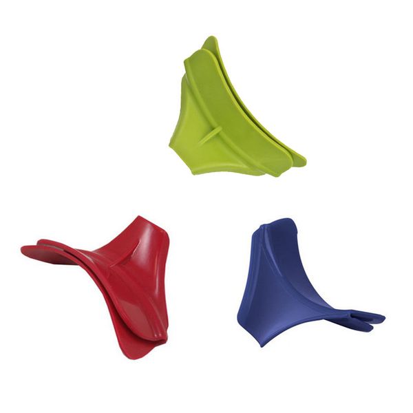

home anti-spill silicone slip on pour soup spout funnel for pots pans bowls jars kitchen gadget tool creative funnel tools