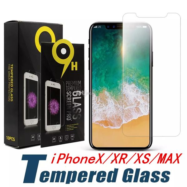 

9h tempered glass screen protector protective film for iphone x xs xr max 8 7 6 plus for sam note9 s8 explosion proof