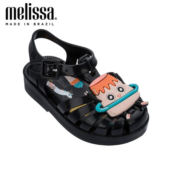 

mini melissa possession summer sandal girl jelly shoes beach sandals 2020 new baby shoes melissa sandals kids children, Black;red