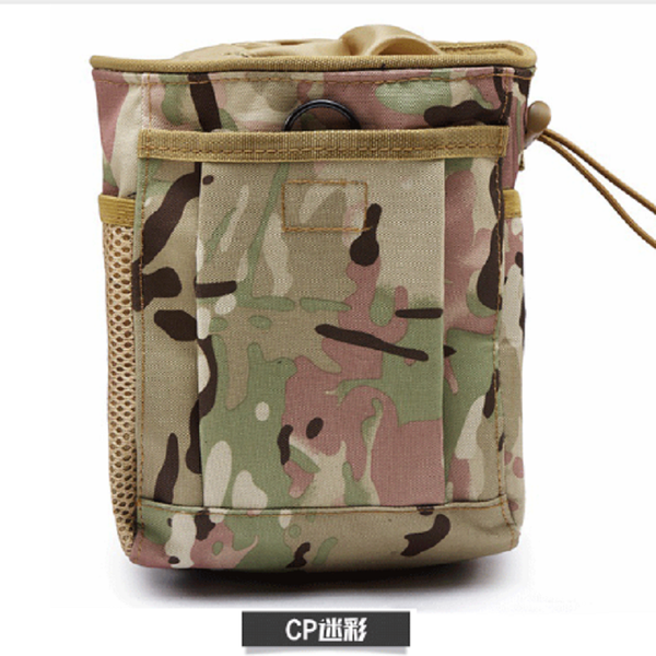 

tactical recycling bag molle storage bag camouflage cartridge waist seal accessory, Black;gray