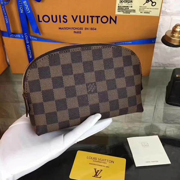 

# 8498 Дизайнер 5A + L V Косметичка в клетку Женская косметичка на молнии Модные вещи Сумки Чехлы Небольшая косметичка Портативные сумки для хранения