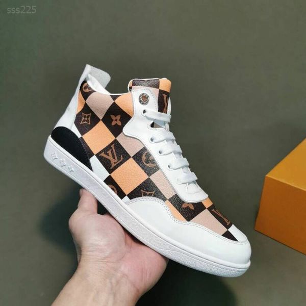 

2019 leisure autumn men's board shoes korean version of the wild trend casual high-shoes european station printing men's tide, Black