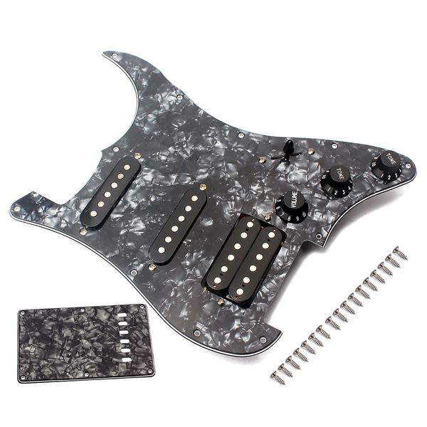

prewired ssh pickguard plate set with 17 screws,1 rear cover,for electric guitar