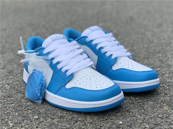

wholesale new 1 i low blue white men basketball shoes designer 1s sneakers sports outdoor trainers size 36-45, Black
