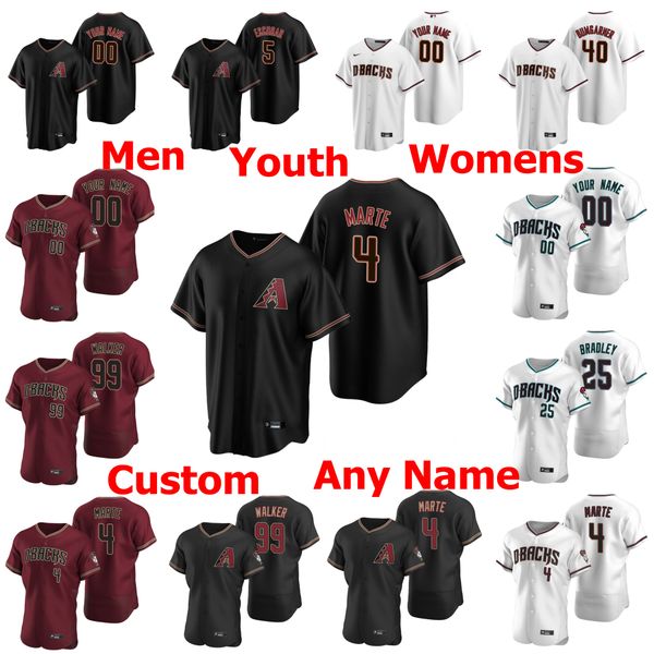

2020 luis gonzalez jersey mens aaron hill aj pollock alex avila hector rondon andrew chafin red black baseball jerseys custom stitched, Blue;black