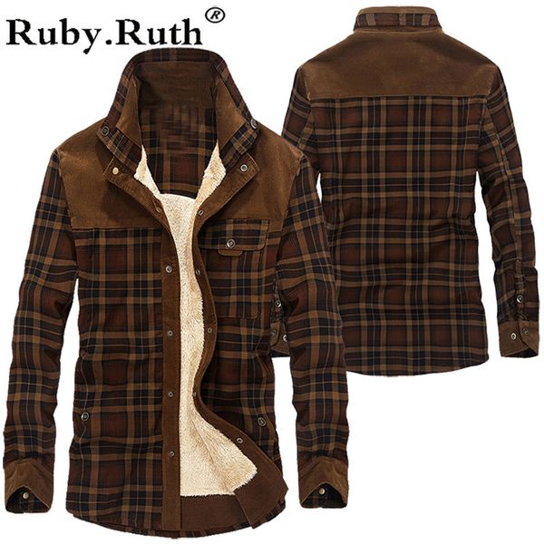 

men's warm jacket fleece thick army coat autumn winter jacket men slim fit clothing mens clothing, Black;brown