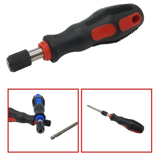 

1/4 inch 6.35mm screwdriver handle multifunction anti-slip detachable magnetic screwdriver handle soft rubber pp+tpr