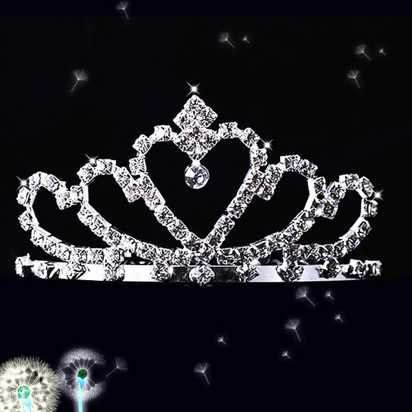

2019 дешевые сверкающие побрякушки свадебные аксессуары для волос кристалл горный хрусталь свадебные короны свадебные головные уборы для жен, Silver
