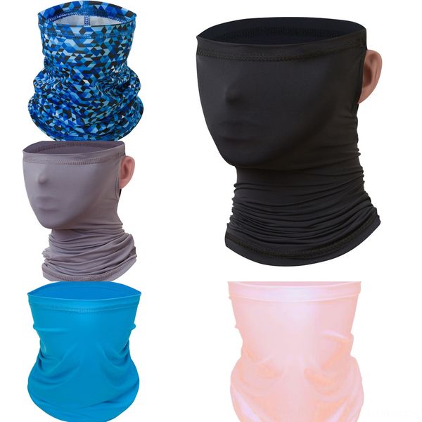 

8xn0b sun face scarf mask stylish summer creative protection neck gaiter riding breathable neck scarf for outdoor outside (averag, Black