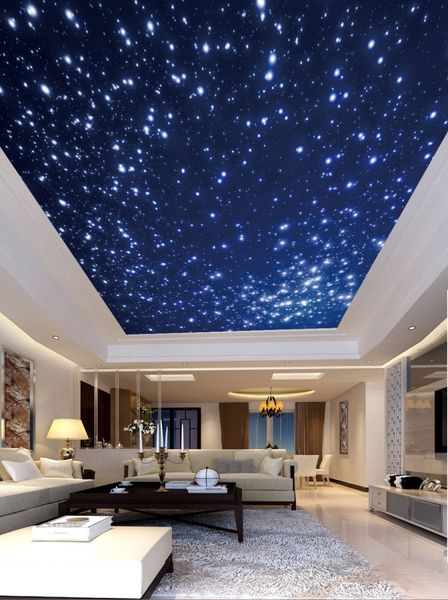 

пользовательские 3d фото обои 3d романтический звездное небо зенит росписи звезды дети 3d потолок обои home decor