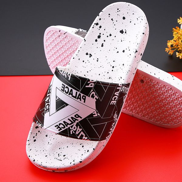 

men summer slides thick soled slippers summer slip on sandals black white men shoes flip flops zapatillas mujer dropshipping