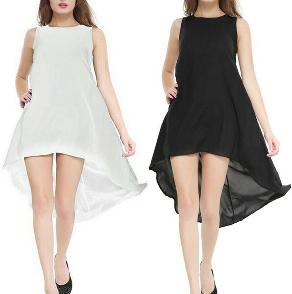 

стильные летние женские платья boho с круглым вырезом без рукавов сплошной вечерней вечеринки женские повседневные полиэстер пляжные платья, Black;gray