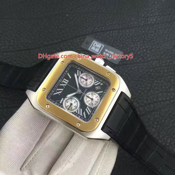 

5 style dr maker 38mm san100 w20090x8 chronograph platinum asia eat 7750 movement mechanical automatic mens watch watches, Slivery;brown