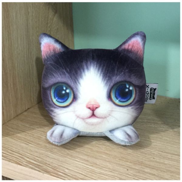 

3d cute cat shape pillow car chair back cushion pillow with bamboo charcoal pack headrest decor car styling new