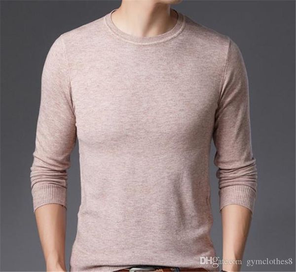 

solid color mens designer sweaters casual slim mens sweaters fashion pullover crew neck spring autumn males clothing, White;black