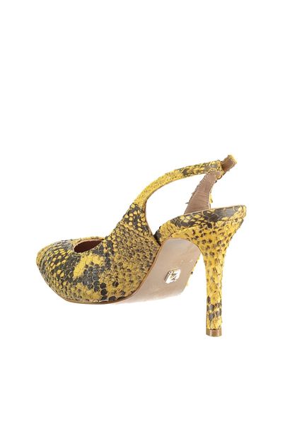 

pearl genuine leather yellow women 's high-heeled shoes 120118840406, Black