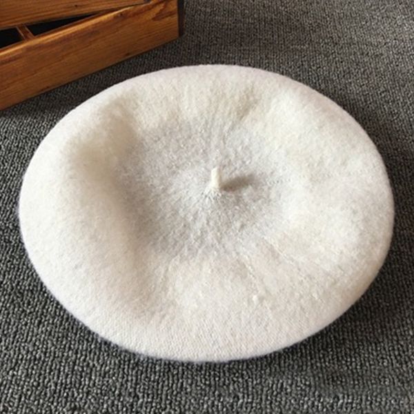 

женщины классический теплый шерстяной зимний берет французский художник beanie hat cap ski твердые шляпы, Blue;gray