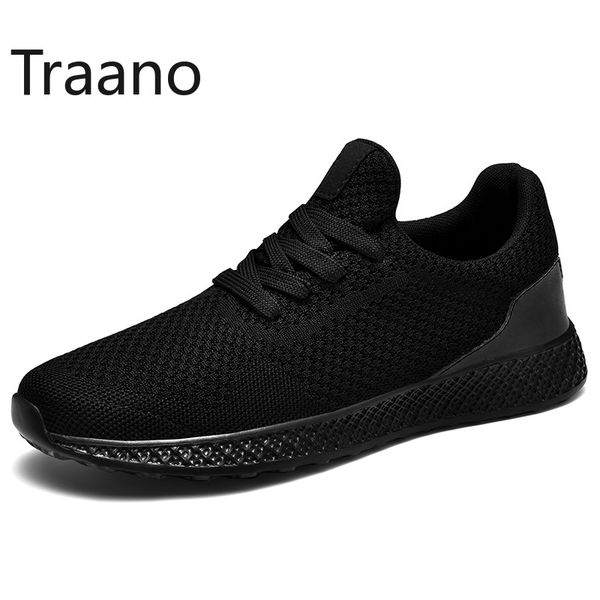 

breathable 2020 fashion new trend designer mesh sneakers man sports male athletic walking jogging trainers big size 39-48, Black