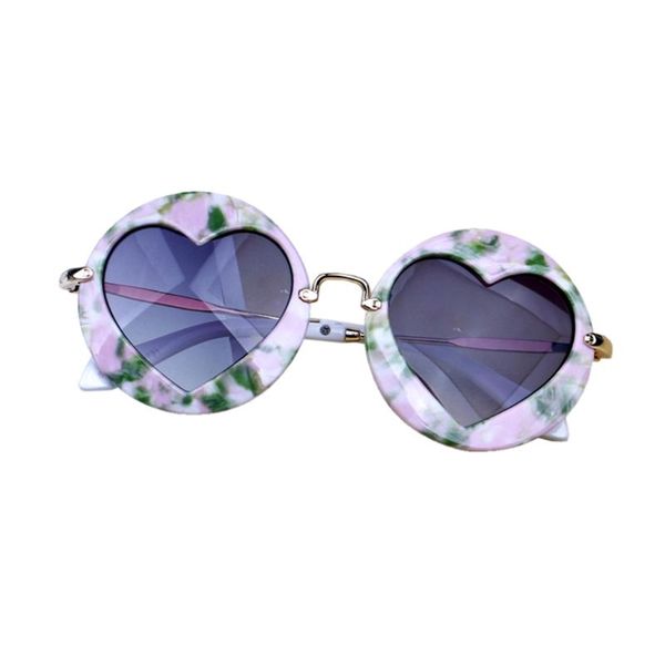 

kid baby boys girls retro heart beach toys glasses outdoor kids sunglasses uv400 50jb, Blue