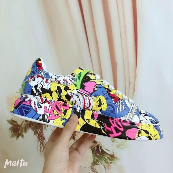 

graffi platform sneakers shoe wholesale chaussures de marque pour hommes designers sneakers fashion designer platform shoes new arrivall14, Black