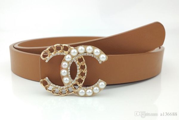 

optional designer men's and women's fashion belt buckle fashion belt goods direct selling discount mail, Black;brown