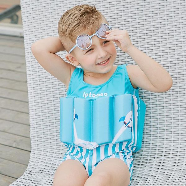 

children siamese buoyancy swimsuit children's swimwear boys and girls learn bathing suit swimming water movement bikini