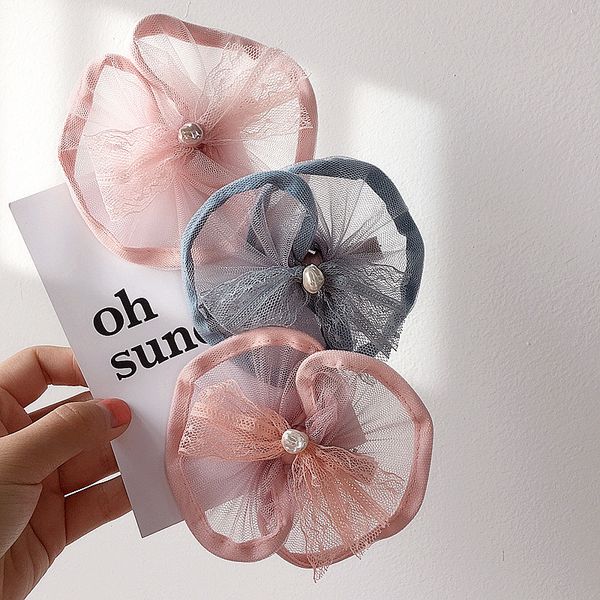 

2020 новый корейский милый сладкий шпилька подшитая сетка лицевая панель детский топ клип маленькие заколки для девочек мода аксессуары для, Slivery;white