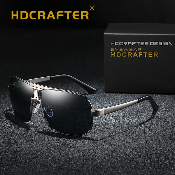 

men polarized pilot uv400 driving sun glasses for male brand design retro sunglasses classic eyewear gafas, White;black