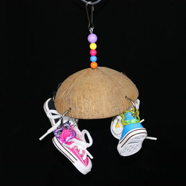 

coconut shell sneakers gnaw parrot toys
