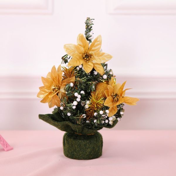 

mini christmas tree deskdecorative christmas tree plastic winter ornament pine needle decorations
